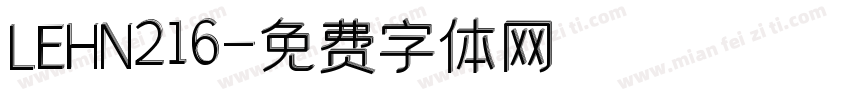 LEHN216字体转换
