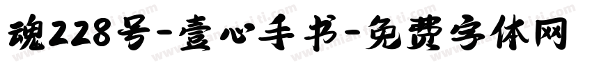 魂228号-壹心手书字体转换