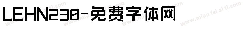 LEHN230字体转换