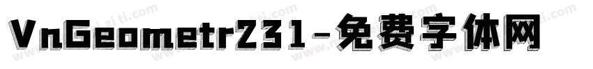 VnGeometr231字体转换