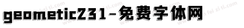 geometic231字体转换