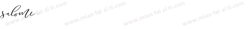 salome字体转换