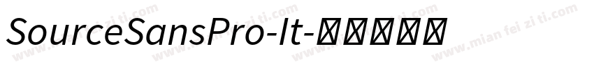 SourceSansPro-It字体转换