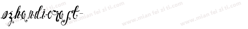 ozhandicraft字体转换