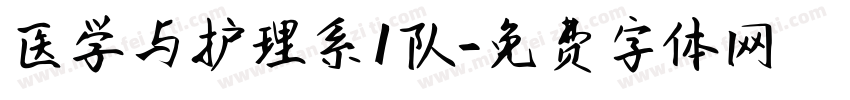 医学与护理系1队字体转换