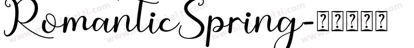 RomanticSpring字体转换