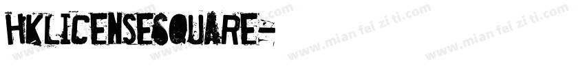 HKLicenseSquare字体转换