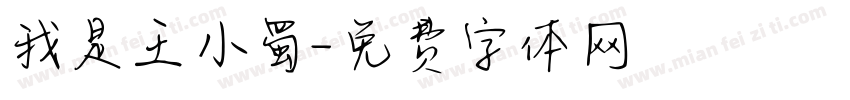 我是王小蜀字体转换