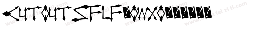 Cutoutsflf-owxo字体转换