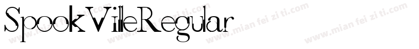 SpookVilleRegular字体转换