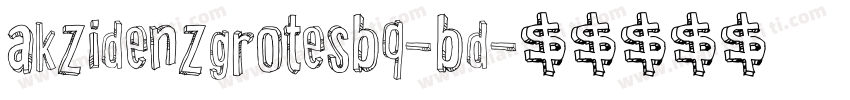 akzidenzgrotesbq-bd字体转换