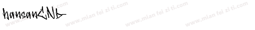 hansanCNb字体转换