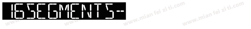 16Segments字体转换