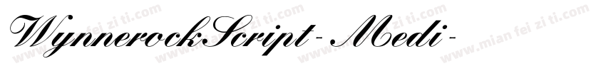WynnerockScript-Medi字体转换