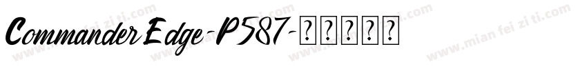 CommanderEdge-P587字体转换