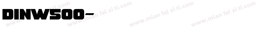 DINW500字体转换