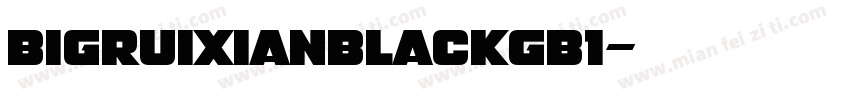 bigruixianblackgb1字体转换
