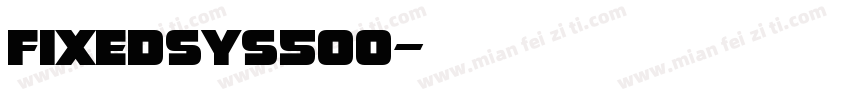 fixedsys500字体转换