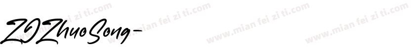 ZJZhuoSong字体转换