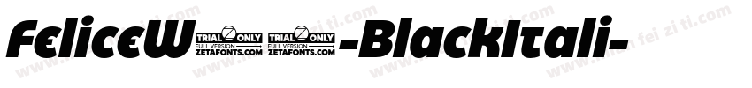 FeliceW05-BlackItali字体转换