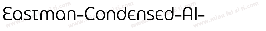 Eastman-Condensed-Al字体转换