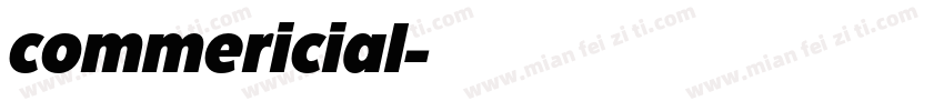 commericial字体转换
