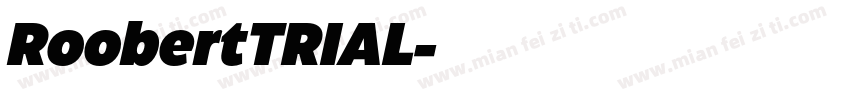 RoobertTRIAL字体转换