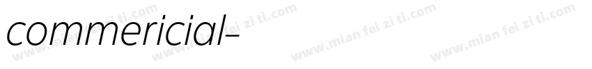 commericial字体转换
