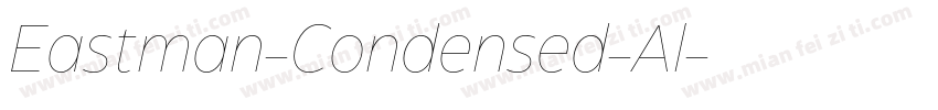 Eastman-Condensed-Al字体转换