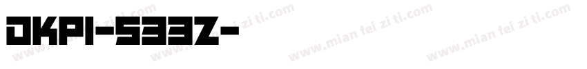 Dkpi-533z字体转换