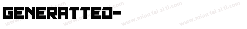 Generatted字体转换