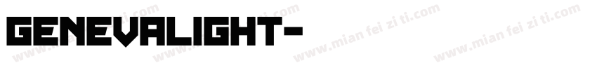 GenevaLIGHT字体转换