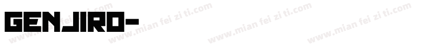 Genjiro字体转换