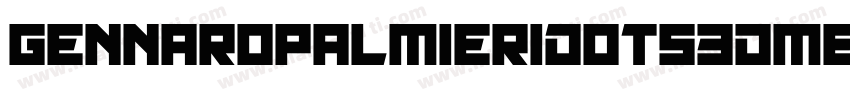 Gennaropalmieridots3DMedium-1mVM字体转换