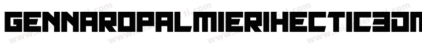 Gennaropalmierihectic3DMedium-rAXK字体转换