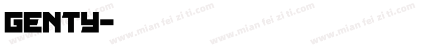 Genty字体转换