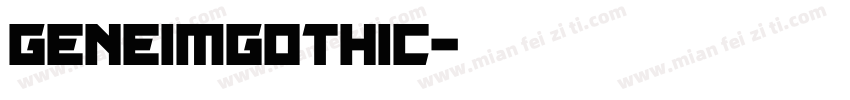 geneimgothic字体转换