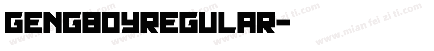 gengboyregular字体转换