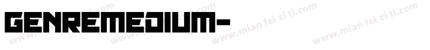 genremedium字体转换