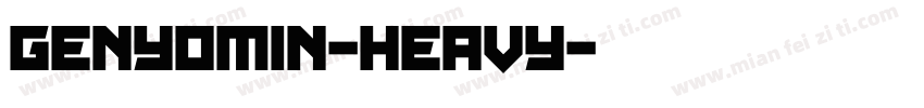 genyomin-heavy字体转换