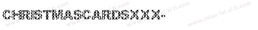 christmascardsxxx字体转换