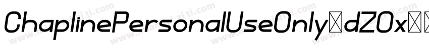 ChaplinePersonalUseOnly-dZOx字体转换