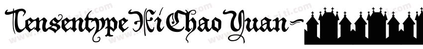 TensentypeXiChaoYuan字体转换