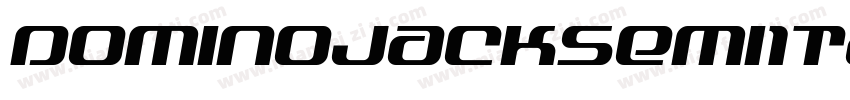 DominoJackSemiItalicSemiItalic-X1XK字体转换