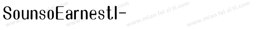 SounsoEarnestl字体转换