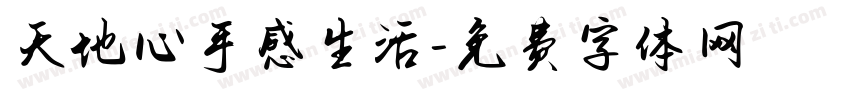 天地心手感生活字体转换