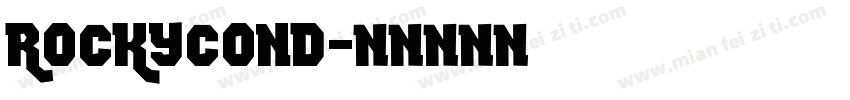 RockyCond字体转换