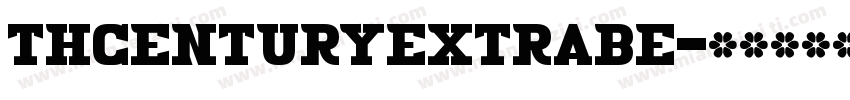 thCenturyExtraBE字体转换