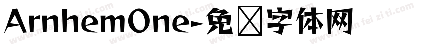 ArnhemOne字体转换