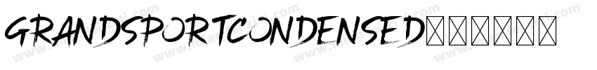 grandsportcondensed字体转换